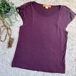 Cynthia Steffe Brans Zip Sleeve Work Top - Size M